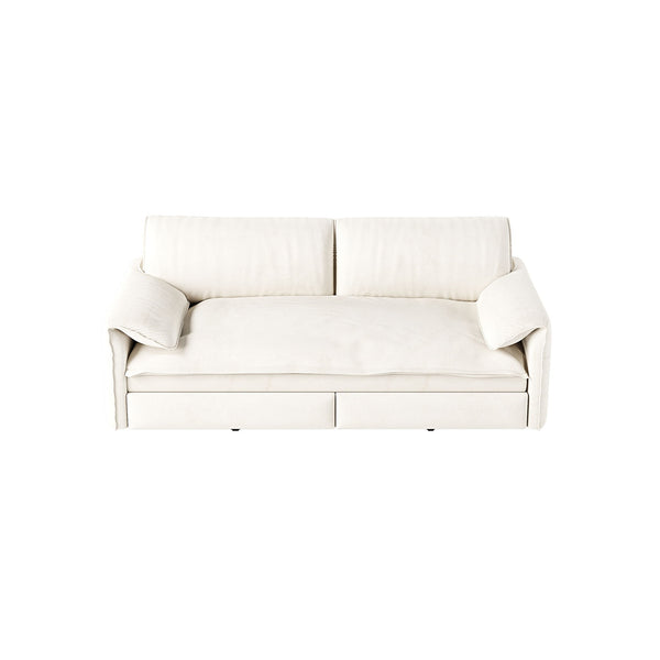 Queen Pull Out Sofa Bed With Side Storage