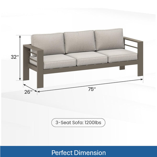 Outdoor Patio Set All-Weather & Thick Cushions
