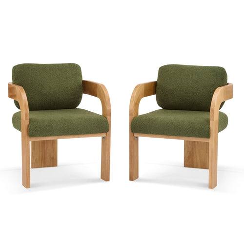 Dining Chairs With Pillow Back (Set of 2)