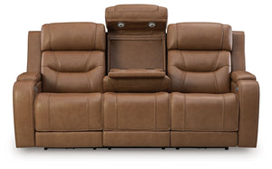 Knightington - 3 Pc. - Power Reclining Sofa, Loveseat And Recliner - Caramel