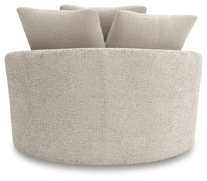 Cuddle Plush - 3 Pc. - 3-Piece Sectional, Chair And Ottoman - Arctic