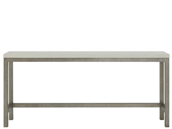 Oasis - Console With 3 Stools - Gray / Beige