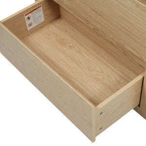 Freestanding Bathroom Vanity With Ceramic Sink, 2 Full Extension Drawers