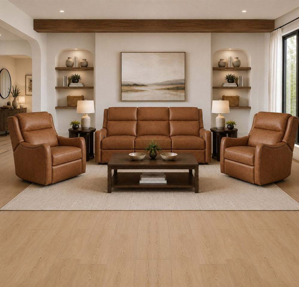 Channing - Power Zero Gravity Sofa P3 - Renaissance Cinnamon