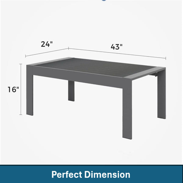 Outdoor Patio Set All-Weather With Thick Cushions