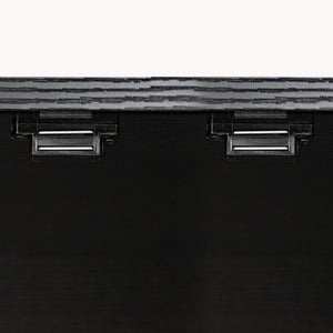 Fluted Kitchen Pantry Cabinet With 3 Keyboard Drawers & 6 Adjustable Door Shelves