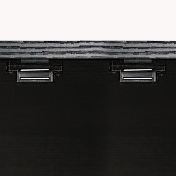 Fluted Kitchen Pantry Cabinet With 3 Keyboard Drawers & 6 Adjustable Door Shelves