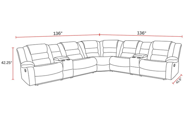 Bolton - Modular Reclining Sectional
