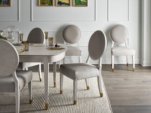 Love. Joy. Bliss.-Miranda Kerr Home - Love Joy Bliss Oval Side Chair (Set of 2) - White