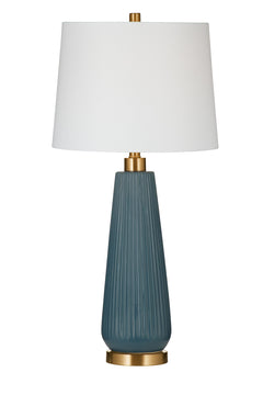 Zelda - Table Lamp - Vibrant Blue / Gold Accents