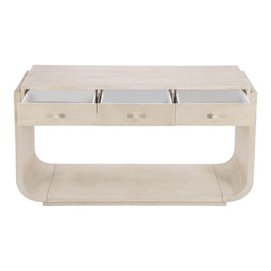 Console Table With 3 Drawers, Display Shelf