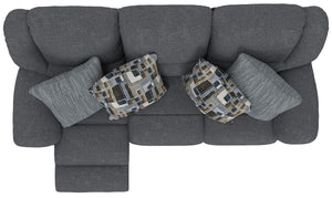 Trifecta - Sofa With 3 Recliners and Drop Down Table