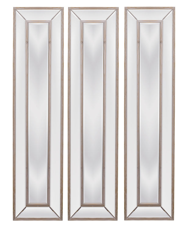 Pompano - Floor Mirror - Light Brown