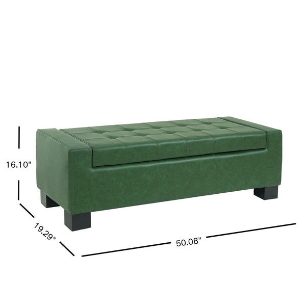 Tufted Storage Ottoman Bench
