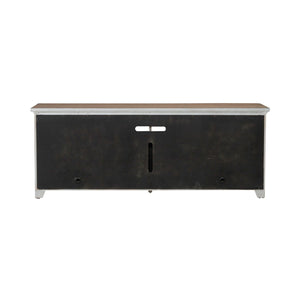 Fireplace TV Consoles - 80" Fireplace TV Console - Brown