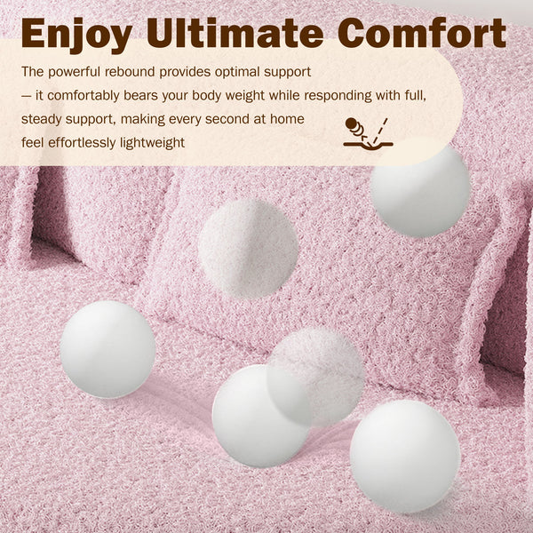 Modern Floor Sleeper Sofa Bed With 2 Pillows, Convertible Twin Size Folding Mattress For Living Room