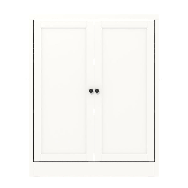 Pantry Cabinet With Adjustable Shelves Freestanding Kitchen Storage Organizer - White