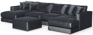 Remington - Modular Sofa And Cocktail Ottoman - Slate