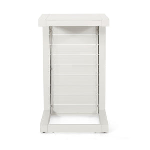 Aluminum Outdoor C - Shaped Side Table For Patio