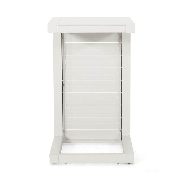 Aluminum Outdoor C - Shaped Side Table For Patio