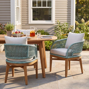 Outdoor Dining Chairs With Cushion (Set of 2)