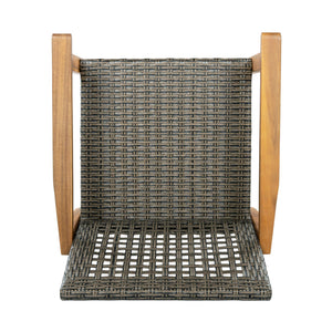 Outdoor Dining Chairs (Set of 2) - Mocha / Teak