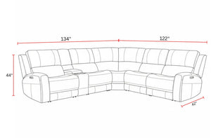 Belmont - Zero Gravity Power Reclining Sectional With Power Adjustable Headrests