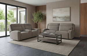 Caleb - Power Headrest Power Reclining Console Loveseat With Zero Gravity