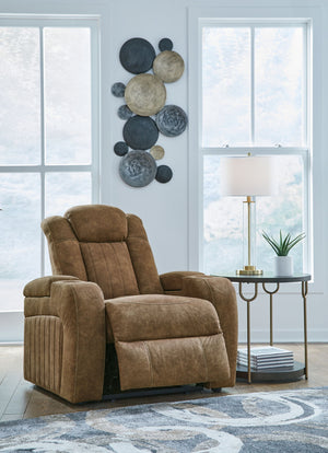 Wolfridge - Power Recliner/Adj Headrest - Brindle