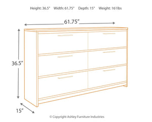 Baystorm - Six Smooth Drawer Dresser