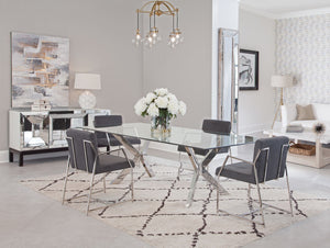 Polygon - Dining Chair (Set of 2) - Gray