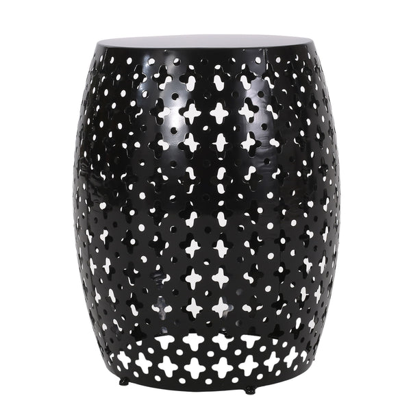 Metal End Table Large - Black