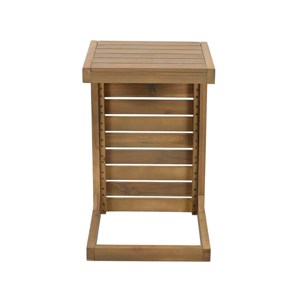 Aluminum Outdoor C - Shaped Side Table For Patio