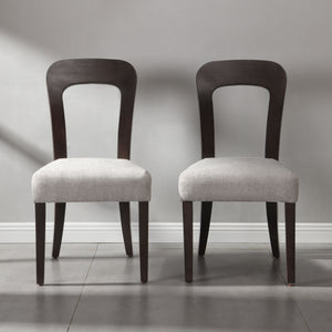 Upholstered Dining Chairs (Set of 2) - Gray