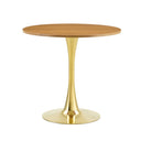 Round Dining Table With Thickened Top For Kitchen