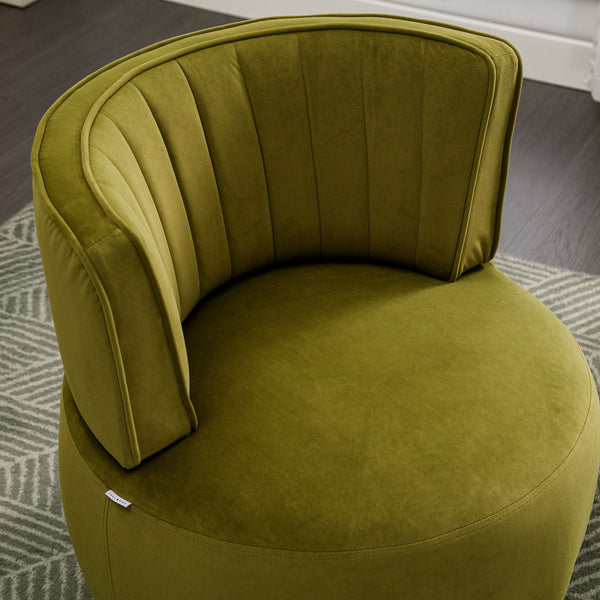 360 Degree Swivel Cuddle Barrel Accent Sofa Chair