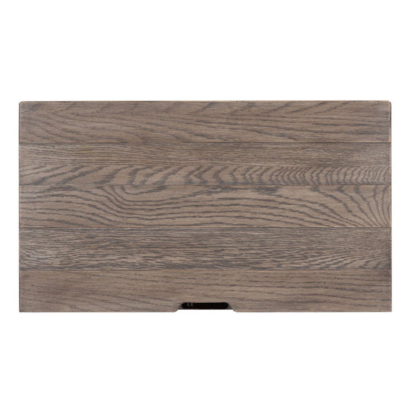 Heartland - 1 Drawer Nightstand With Charging Station - Antique White / Tobacco Tops