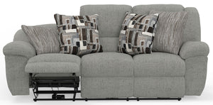 Trifecta - Sofa With 3 Recliners and Drop Down Table