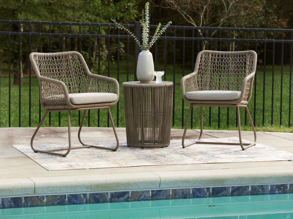 Majors Beach - Outdoor Table And 2 Chairs (Set of 3) - Beige