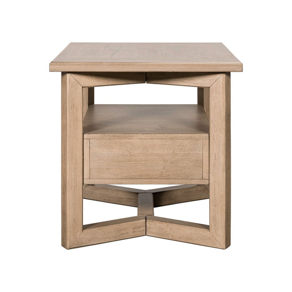 Proximity Place - Rectangular End Table - Barley Buff