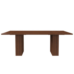 Rectangular Dining Table With Storage Base - Walnut