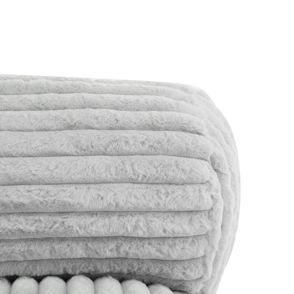 Latina - Indoor Foldbable Bean Bag Lounge Chair - Light Gray