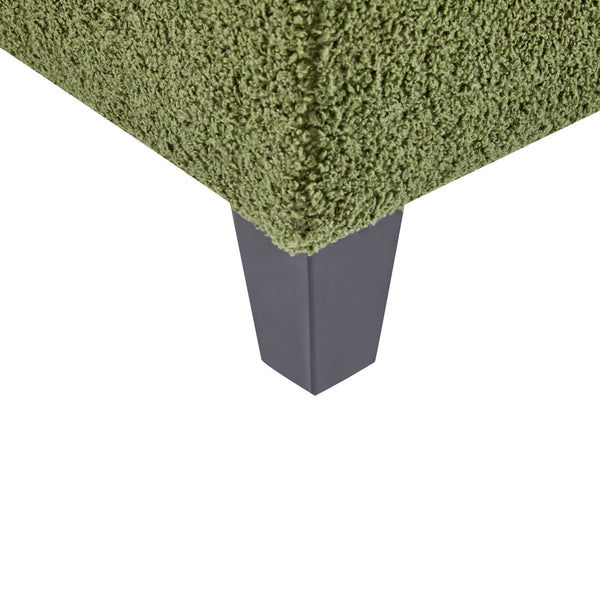 Storage Ottoman With Flip Top Lid - Retro Green