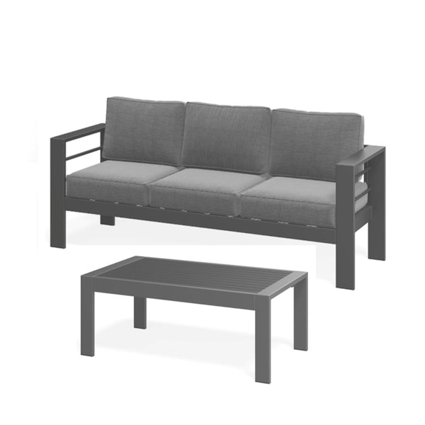 Outdoor Patio Set All-Weather With Thick Cushions