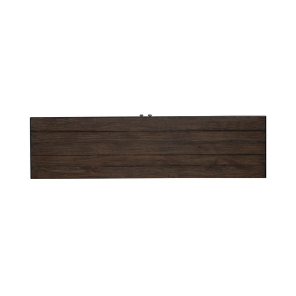 River Place - 2 Door 9 Drawer Dresser - Riverstone White & Tobacco