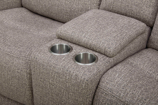 Penfield - Power Zero G Console Loveseat With Heat, Massage & Speaker P3 - Frappe