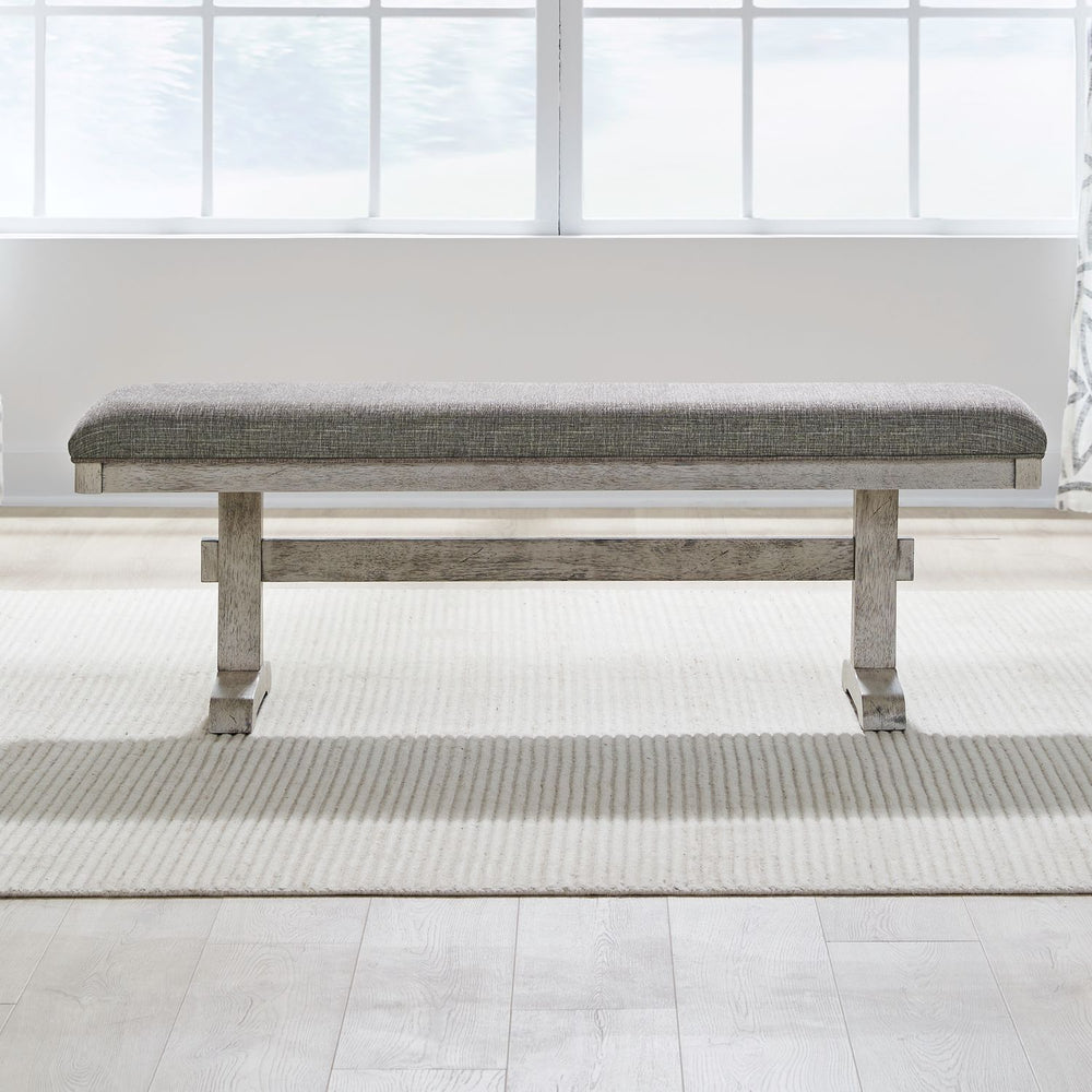 Hallendale - Upholstered Dining Bench - Gravel Wash