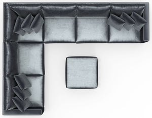 Remington - Modular Sofa And Cocktail Ottoman - Slate