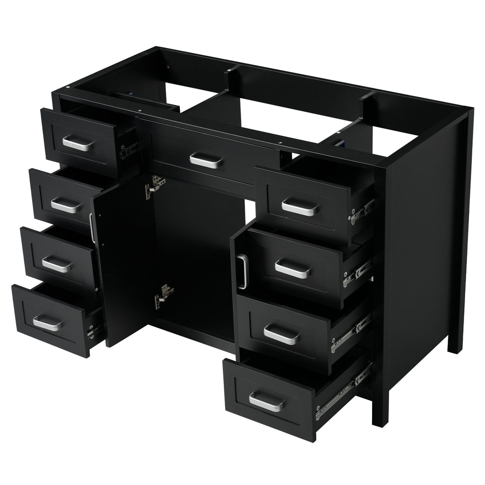Bathroom Vanity Cabinet Only With 2 Soft Close Doors And 8 Drawers