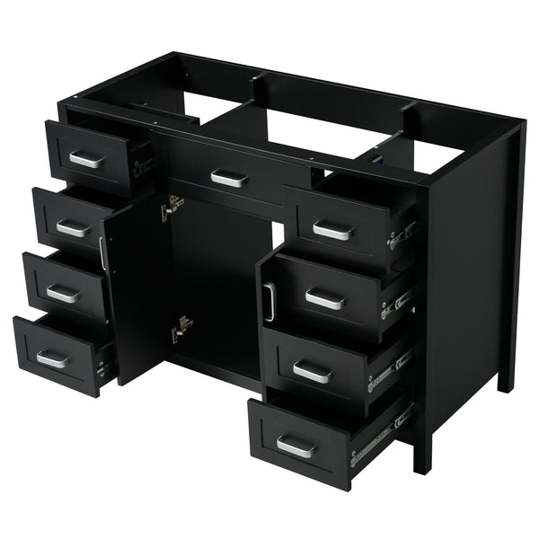Bathroom Vanity Cabinet Only With 2 Soft Close Doors And 8 Drawers